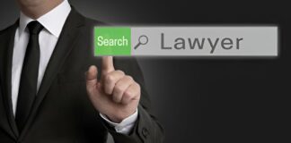 How Lawyers Can Use SEO to Rank Higher and Get More Clients in Bangladesh A businessman browsing online with a digital interface showing legal icons, symbolizing how lawyers can use SEO in Bangladesh to get more clients and improve Google rankings.