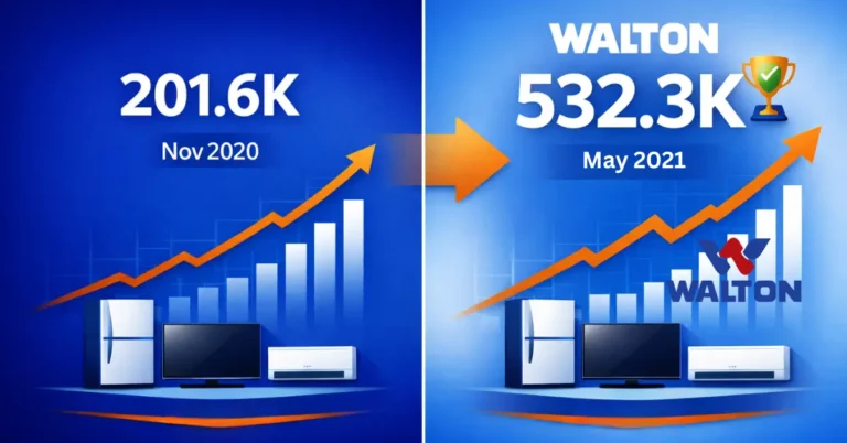 Walton BD SEO case study showing organic traffic growth from 201.6K to 532.3K monthly visitors over 24 months through strategic SEO